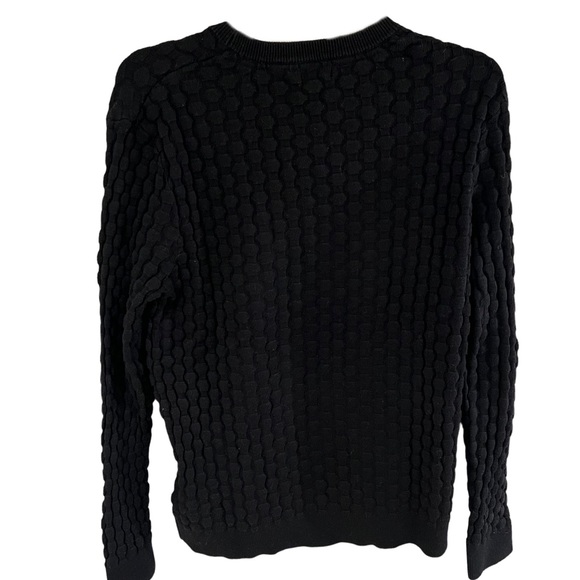 H&M Black Textured Sweater M - Picture 2 of 2